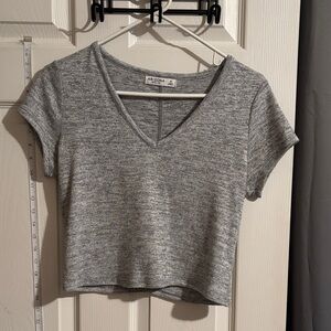 Arizona Jean Company Women's Heather Gray Crop Top